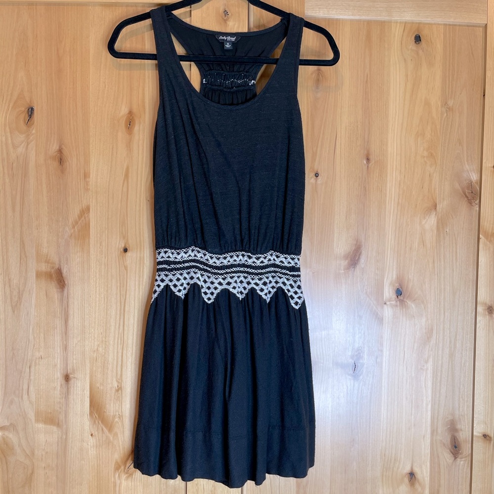 Lucky Brand Black Summer T-back Dress
